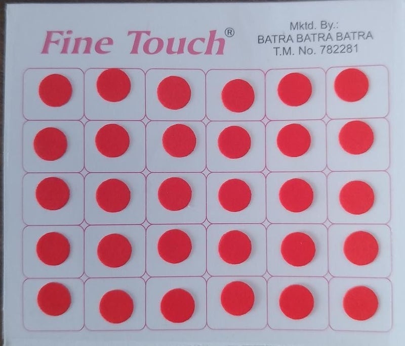 Fine Touch 720 Bindi Count Red Color Multi Size Polka Dots Indian Daily Use or Craft work Bindi (Red) - Image 3